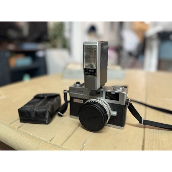 CANON CANONET QL17 GIII CAMERA WITH FLASH. TESTED. New Batteries. JCII PASSED - Picture 1 of 16